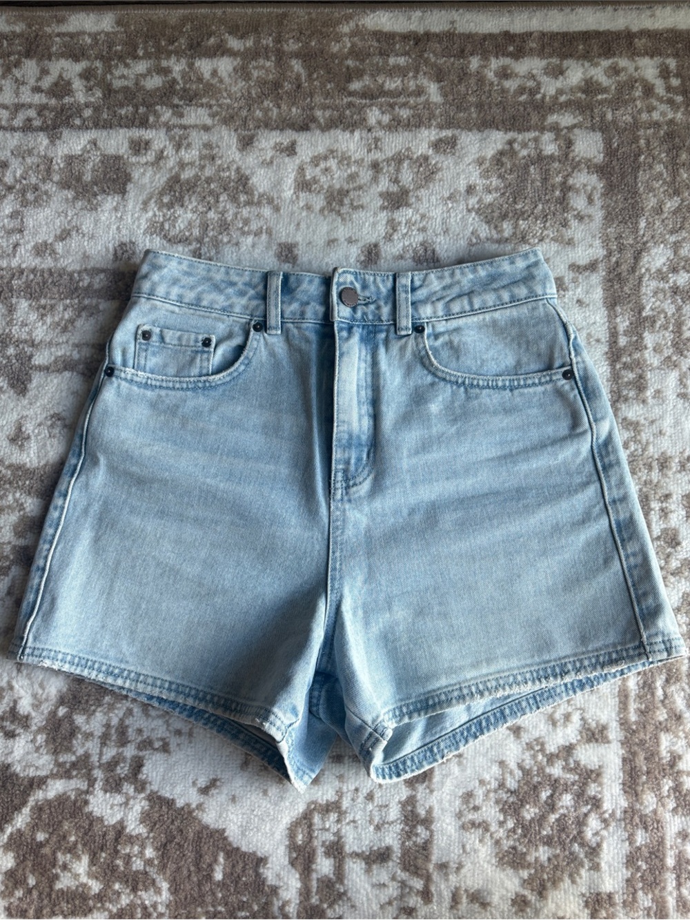 O'Neill Light Blue High-Rise Denim Shorts